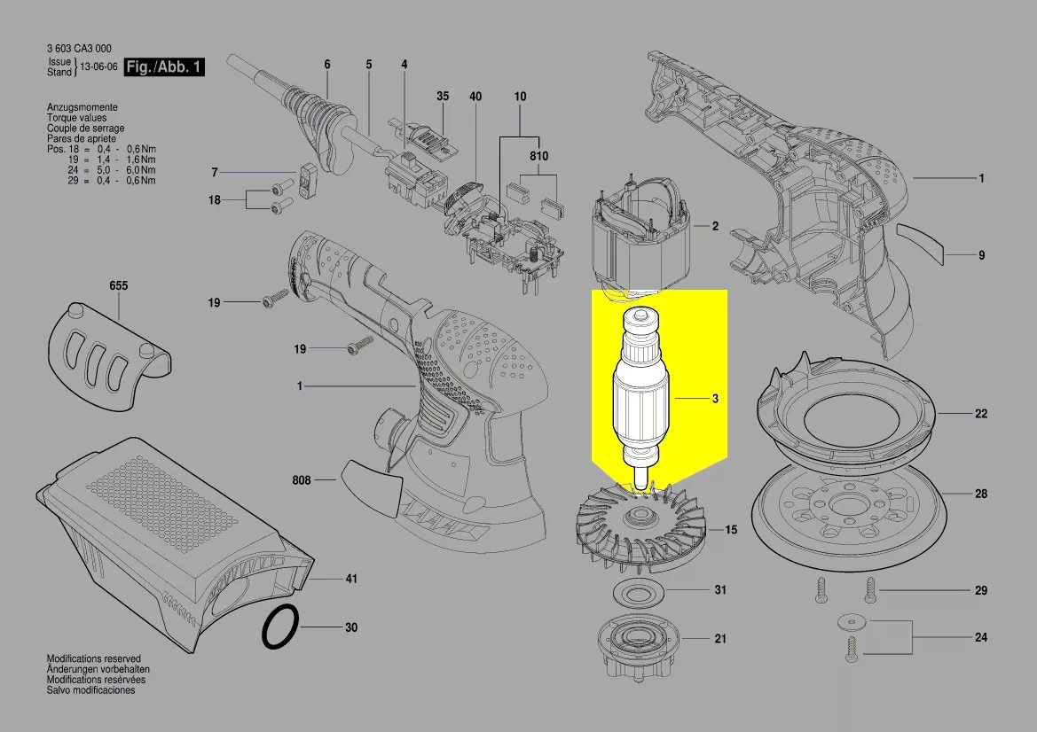 Induit réf. 2 609 004 167 Bosch